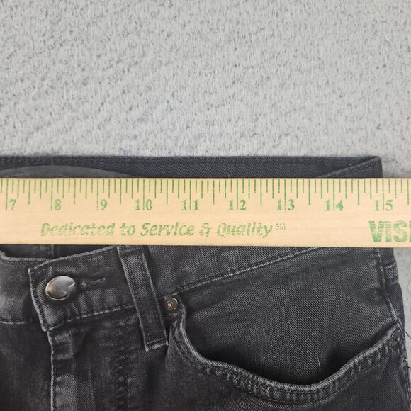 Joe’s Jeans The Rocker Womens Sz 29 Desmond Black Wash Slim Boot Flare Low Rise - Picture 3 of 12